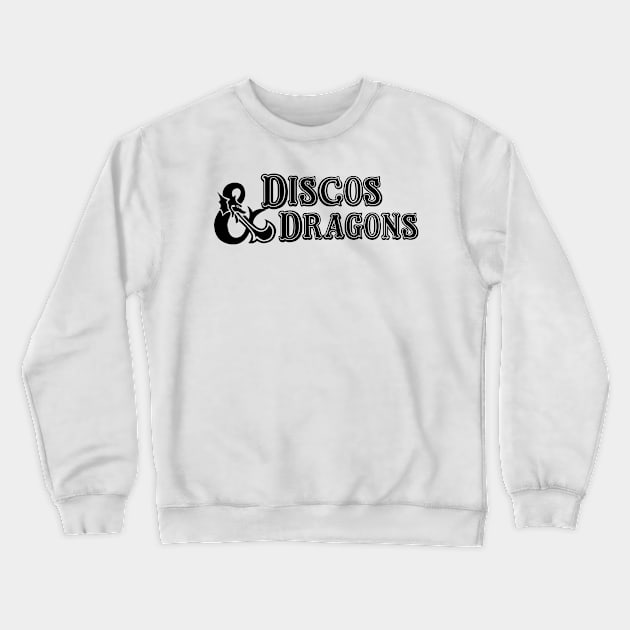 Disco and dragons Crewneck Sweatshirt by DennisMcCarson